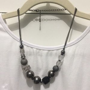 Crystals; and beads on chain